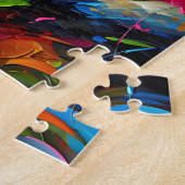 Australischer Schäferhund: Acryl-Dreifarben-Aussie Puzzle (Seite)