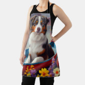 Australischer Schäferhund auf Paddle: Ein Landscha Schürze (InSitu)