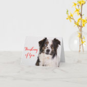 Australischer Schäferhund Aussie Dog denkt an Sie Karte (Gelbe Blume)