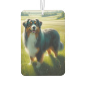 Australischer Schäferhund Autolufterfrischer (Rückseite)