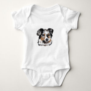 Australischer Schäferhund Baby Strampler