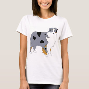 Australischer Schäferhund Blue Merle Silo T-Shirt