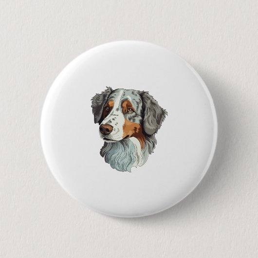 Australischer Schäferhund Button (Vorderseite)