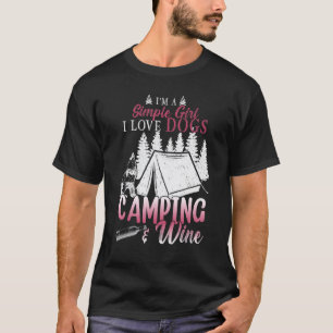 Australischer Schäferhund Camping Outdoor Wandern T-Shirt