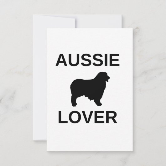 Australischer Schäferhund Dankeskarte (Vorderseite)
