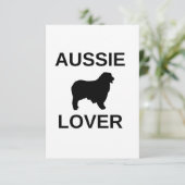 Australischer Schäferhund Dankeskarte (Stehend Vorderseite)