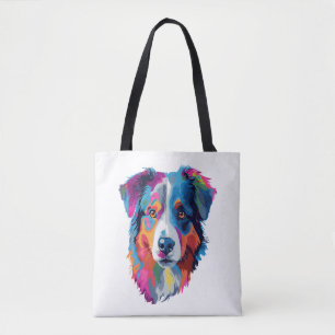 Australischer Schäferhund Dog Colorful 3 Tasche
