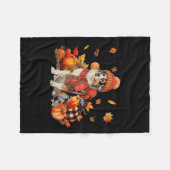 Australischer Schäferhund Dog Fall Scarf Leopard P Fleecedecke (Vorderseite (Horizontal))