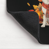 Australischer Schäferhund Dog Fall Scarf Leopard P Mousepad (Ecke)
