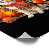 Australischer Schäferhund Dog Fall Scarf Leopard P Poster (Ecke)