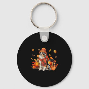 Australischer Schäferhund Dog Fall Scarf Leopard P Schlüsselanhänger