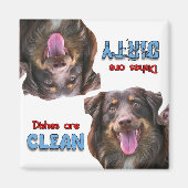 Australischer Schäferhund Dog Lovers Geschirrspüle Magnet (Vorne)