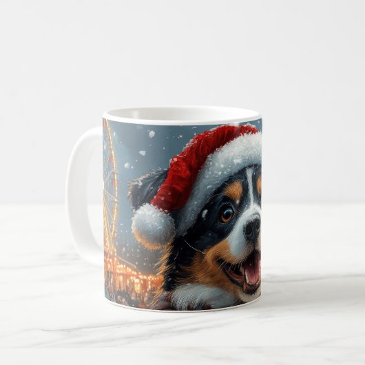 Australischer Schäferhund Dog Roller Untersetzer W Kaffeetasse (Vorderseite Links)