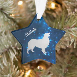 Australischer Schäferhund Dog Star Personalisierte Ornament