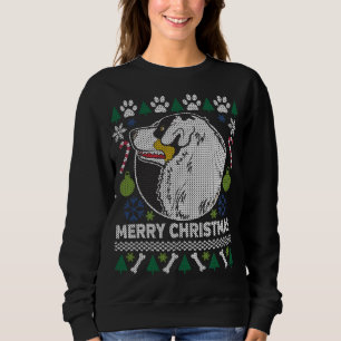 Australischer Schäferhund Dog Ugly Christmas Sweat Sweatshirt