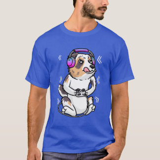 Australischer Schäferhund Dog Video Game Video Gam T-Shirt