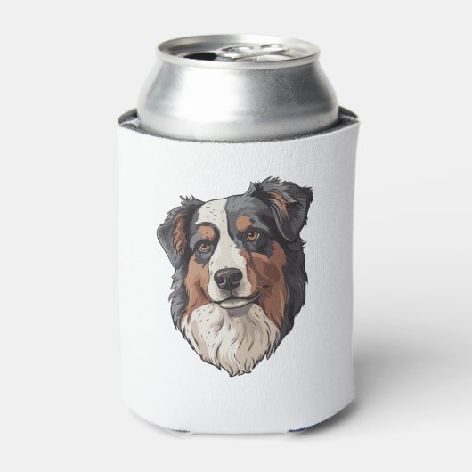 Australischer Schäferhund Dosenkühler (Kanne Vorderseite)