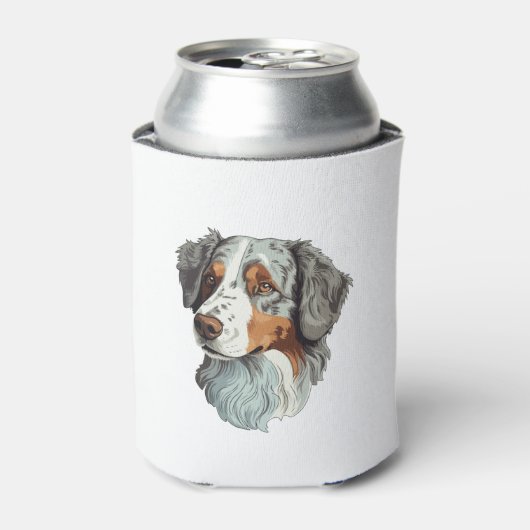Australischer Schäferhund Dosenkühler (Kanne Vorderseite)