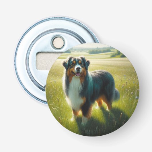 Australischer Schäferhund Flaschenöffner (Vorderseite)