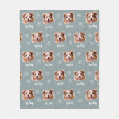 Australischer Schäferhund, Foto und Name, Haustier Fleecedecke (Vorderseite)