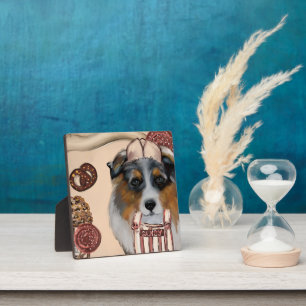 AUSTRALISCHER SCHÄFERHUND FOTOPLATTE