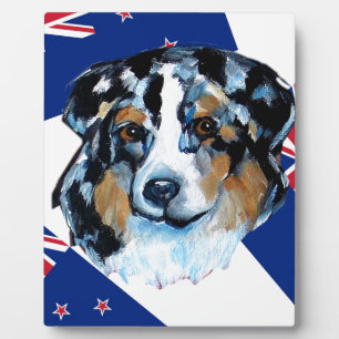 AUSTRALISCHER SCHÄFERHUND FOTOPLATTE