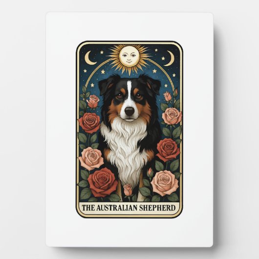 Australischer Schäferhund Fotoplatte (Vorderseite)