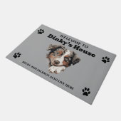 Australischer Schäferhund Fußmatte (Schrägansicht)