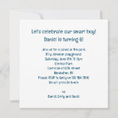 Australischer Schäferhund, Geburtskarte des Hundes Einladung (Rückseite)