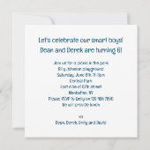 Australischer Schäferhund, Geburtskarte des Hundes Einladung (Rückseite)