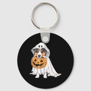 Australischer Schäferhund Geist Hund Halloween Schlüsselanhänger