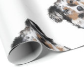 Australischer Schäferhund Geschenkpapier (Rolleneckpunkt)
