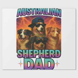 Australischer Schäferhund Geschenkpapier