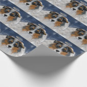 Australischer Schäferhund Geschenkpapier (Ecke)