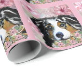 AUSTRALISCHER SCHÄFERHUND GESCHENKPAPIER (Rolleneckpunkt)