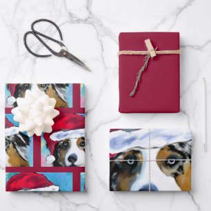 Australischer Schäferhund  Geschenkpapier Set