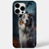 Australischer Schäferhund Halloween Beängstigend Case-Mate iPhone Hülle (Rückseite)