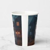 Australischer Schäferhund Halloween Beängstigend Pappbecher (Links)