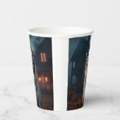 Australischer Schäferhund Halloween Beängstigend Pappbecher (Rechts)