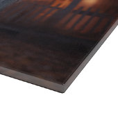 Australischer Schäferhund Halloween Beängstigend Schneidebrett (Ecke)