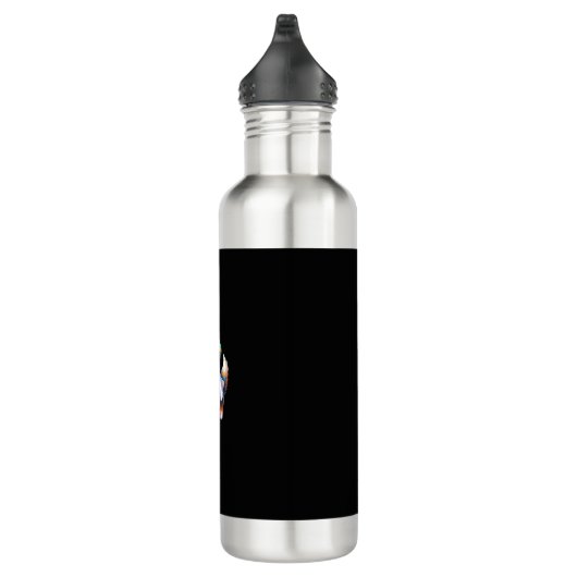 Australischer Schäferhund Halloween Costume Party  Edelstahlflasche (Rechts)