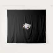 Australischer Schäferhund Halloween Costume Party  Wandteppich (Vorderseite (Horizontal))