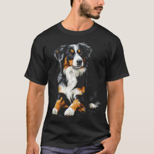 Australischer Schäferhund Haustier Kunstwerk Austr T-Shirt
