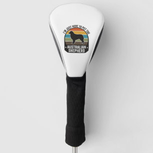Australischer Schäferhund Haustierliebhaber Vintag Golf Headcover