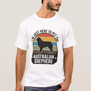 Australischer Schäferhund Haustierliebhaber Vintag T-Shirt