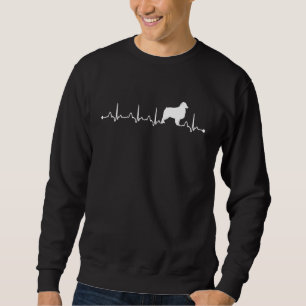 Australischer Schäferhund Heartbeat Ekg Mama Sweatshirt