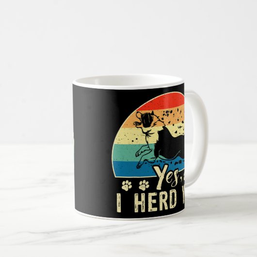 Australischer Schäferhund Herding Dog Aussie Mama  Kaffeetasse (VorderseiteRechts)