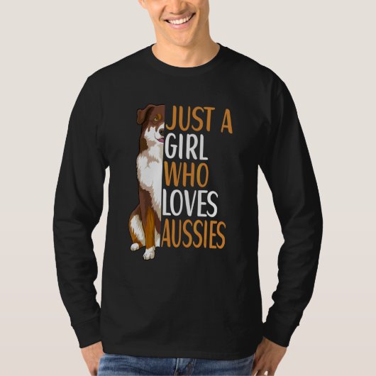 Australischer Schäferhund-Hund Aussie Besitzer T-Shirt (Vorderseite)