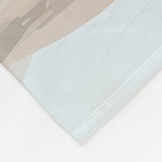 Australischer Schäferhund Hund im Schnee Weihnacht Fleecedecke (Ecke)