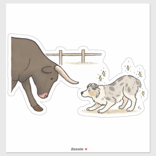 Australischer Schäferhund - Hüten Aufkleber (Blatt)